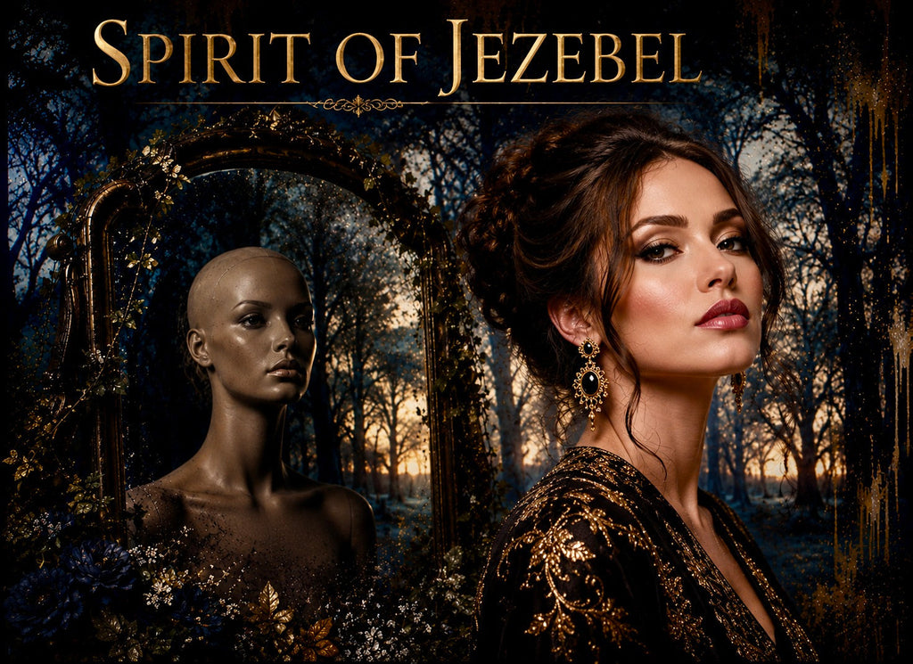 Spirit of Jezebel T-Shirt with mirror reflection design